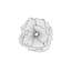 Poppy Flower Wall Decor In Silver/Black