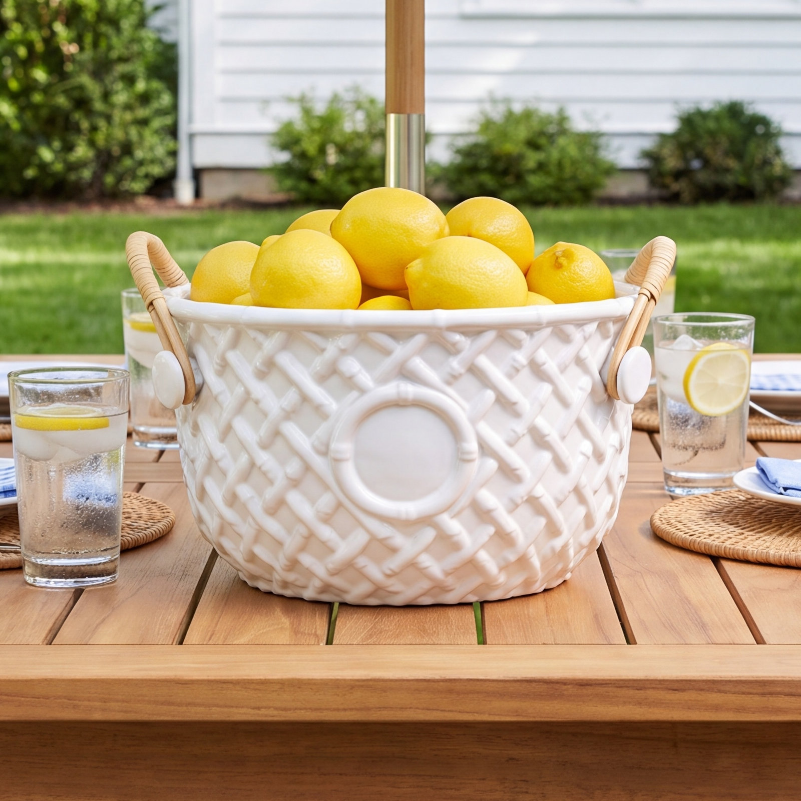 Faux Bamboo Party Bucket