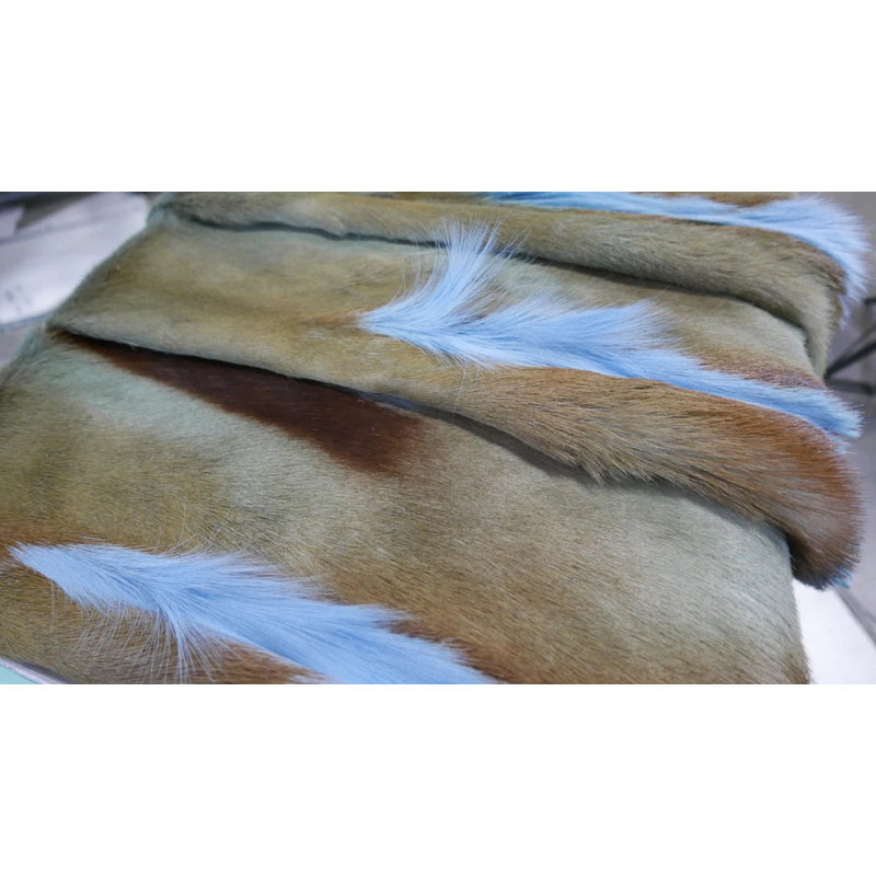 Dyed Baby Blue Springbok Hide (Genuine Hide)