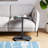 InterGo Modern C-Shaped Side Table for Living Room, Wheeled C Coffee Table, Sofa Table, Wooden End Table, Loiacano Nesting Table, Serving Table (Gray)