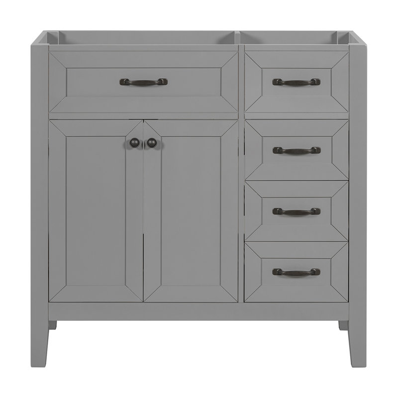 35.5'' Single Bathroom Vanity Base Only, Gray