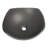 Eden Bath 16.5'' Black Stone Circular Bathroom Sink