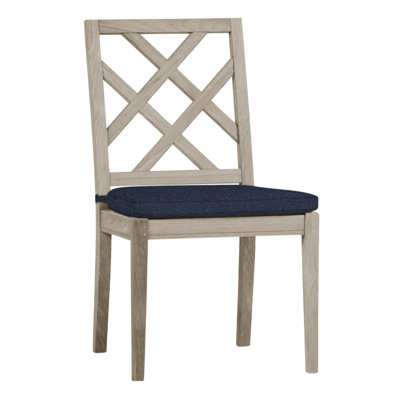 Haley Teak Side Chair - Oyster