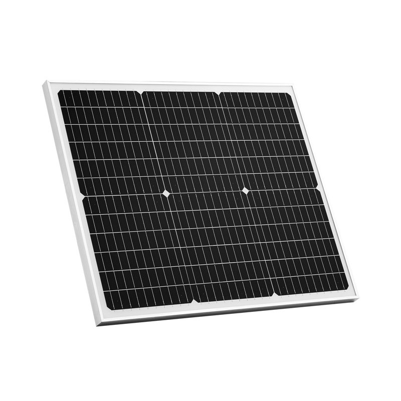 Chargeur de batterie solaire 50W 12V, chargeur de batterie solaire à panneau solaire simple avec contrôleur MPPT amélioré, IP65 imperméable pour voiture bateau, véhicule récréatif, remorque, toit plat (support non inclus)