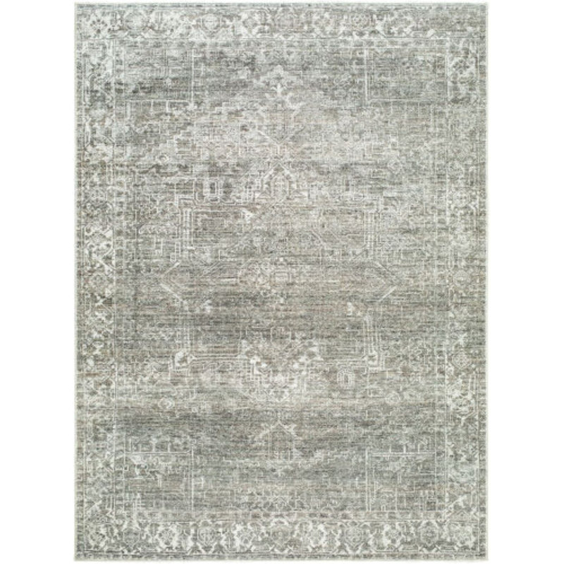 Galey Alix x Livabliss Collins Avenue VI Indoor Machine Woven Area Rug, Rectangle 2'1" x 3'9", Olive