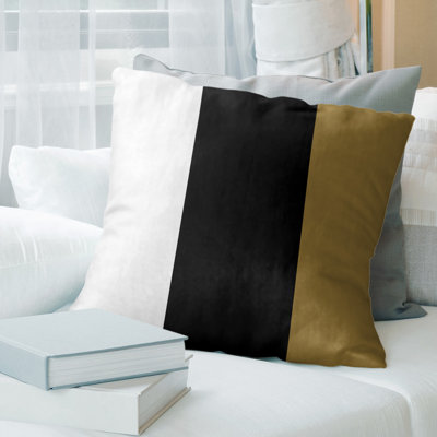 Leather/Suede Reversible Throw Pillow