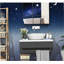 Armoire de salle de bain avec miroir, armoire à pharmacie avec cadre en acier, rangement mural