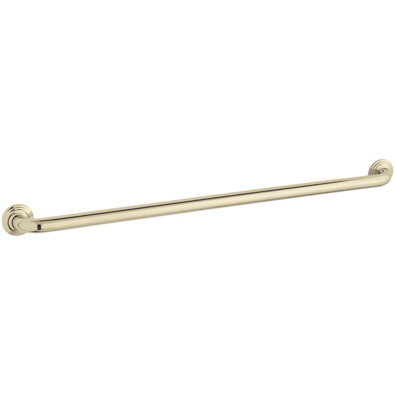 Traditional Grab Bar, Vibrant French Gold, 36"W