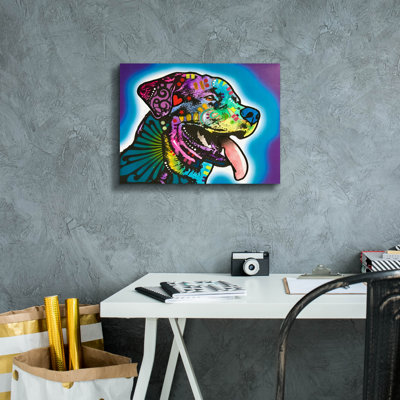 «Spoilé Rottie» par Dean Russo Studios, art mural sur toile