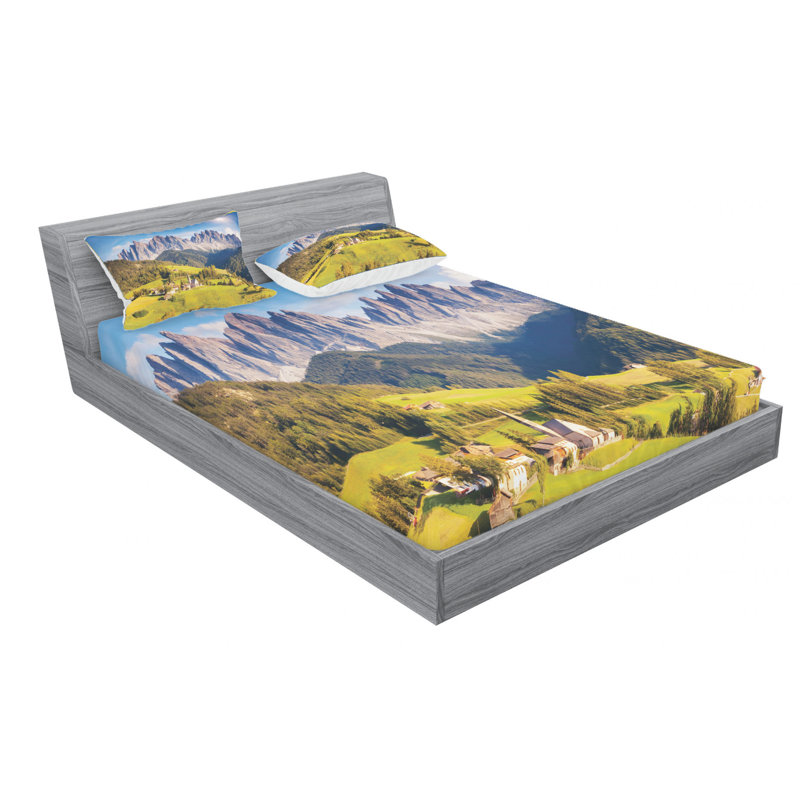 Microfiber Sheet Set, Queen Sheet Set with Fitted Sheet
