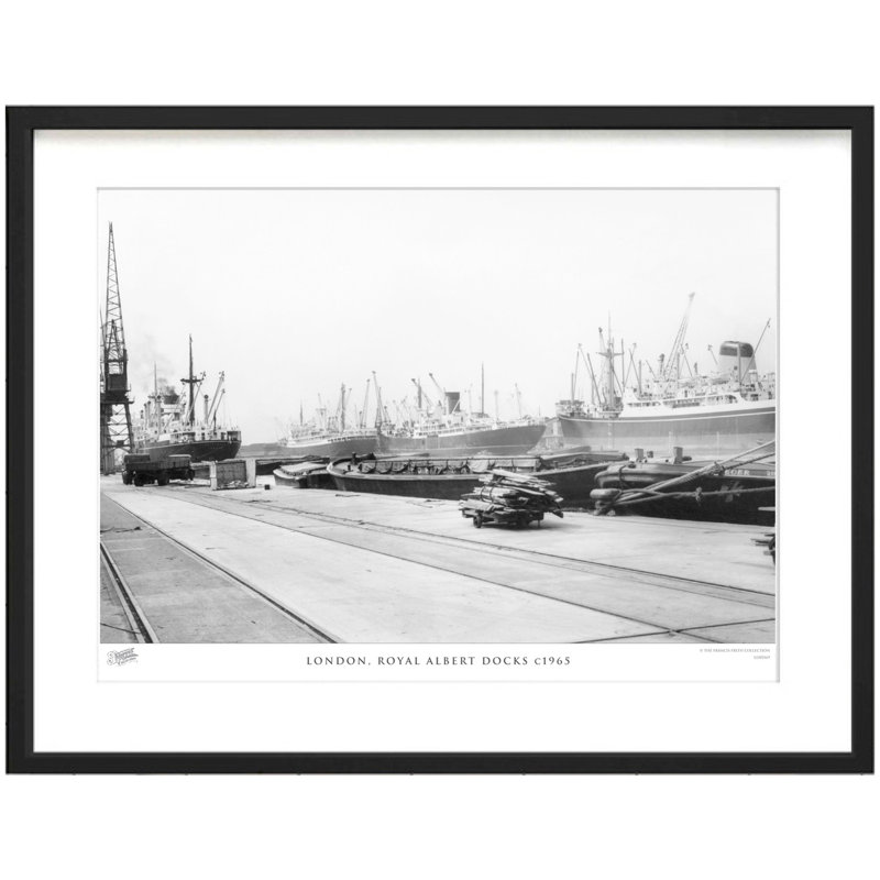 London, Royal Albert Docks C1965 by Francis Frith - Single Picture Frame Print, 60cm H x 80cm W x 2.3cm D