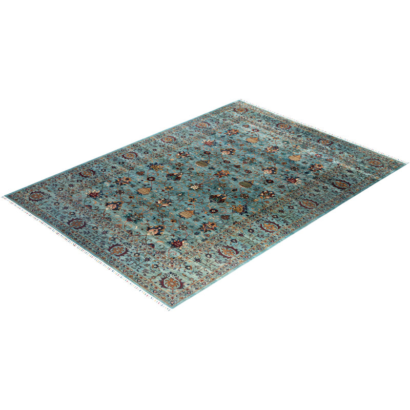 One-of-a-Kind Rectangle 8'9" X 12' Hand Knotted Area Rug