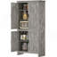 Armoire de rangement autoportante, garde-manger avec tablettes réglables, pour la maison