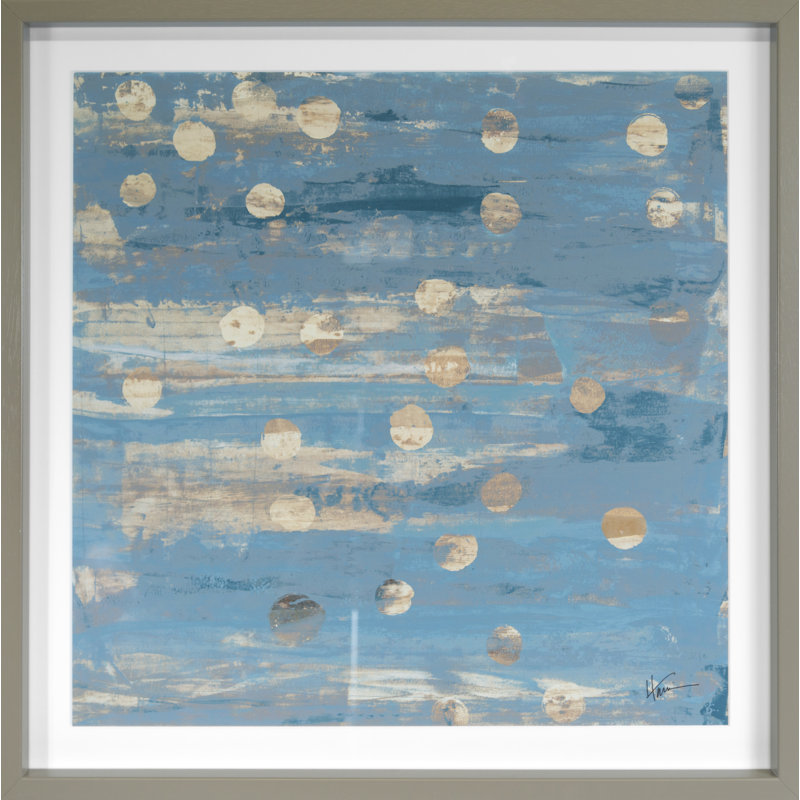 Argent 3 In Blue Print by Maeve Harris, 26" H x 26" W