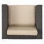Élégant fauteuil club d'extérieur - Fauteuil club Mp1 au fini de patio gris foncé
