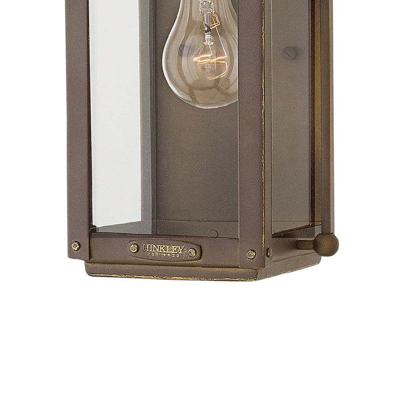 Anchorage Outdoor Wall Lantern, Aged Zinc, No