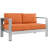 Shore 6-piece Outdoor Patio Aluminum Sectional Sofa Set-23592976