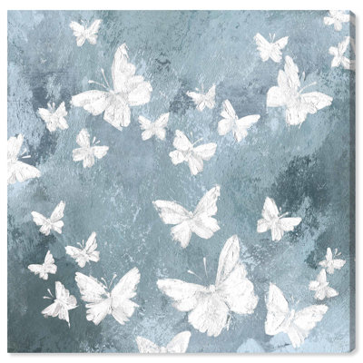 Animaux, papillons dans le vent, insectes - Impression sur toile