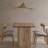 Solid wood ash simple rectangular dining table.-105507909