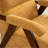 Mid Century Upholstered Arm Accent Chair with Solid Wood Legs-1924109842