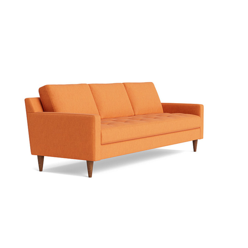 MCM Sofa (95"), Performance Weave - Carrot