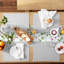 Ensemble de chemin de table réversible Martha Stewart Clover Meadow - blanc / vert