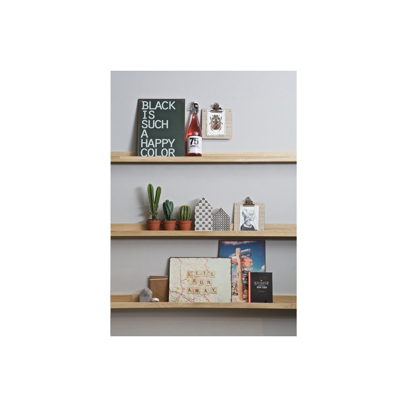 Morehouse Wood Floating Shelf, 6cm H x 170cm W x 10cm D