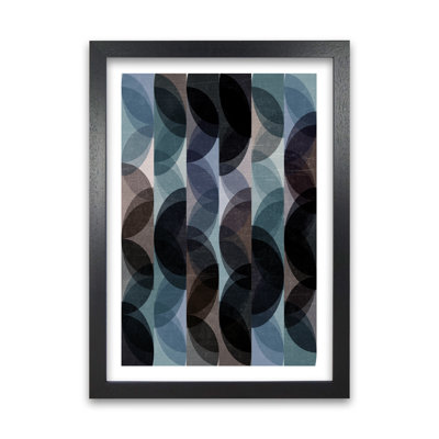 Blue Colourful Abstract B - Print