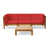 Brown Frame / Red Cushion