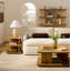 Lampe de table en travertin Kountz