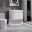 Meuble-lavabo 28 po avec lavabo en céramique et porte d'armoire à fermeture en douceur, fixation murale flottante, bonde escamotable, siphon inclus, blanc (sans robinet), K2 - A + inclus-1955002667-1955002671