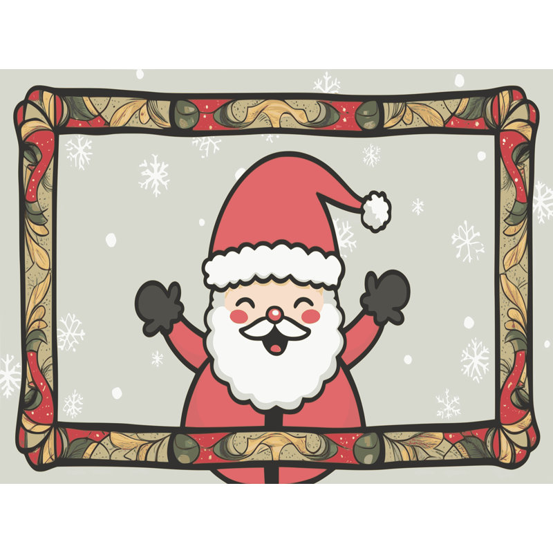 Tapis vacances de Noël The Holiday Aisle®, Rectangle 6 pi x 9 pi