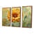 Toile avec cadre flottant brun