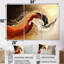 «Red and Golden Desert Wave II», ensemble d'art mural paysages abstraits-139634609-139634616-139634620