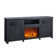 Rymann Farmhouse Fireplace TV Stand with Timer, Wood TV Console for TVs up to 78" with 23" Electric Fireplace Included