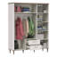 Tasheanna 3 Door Manufactured Wood Wardrobe