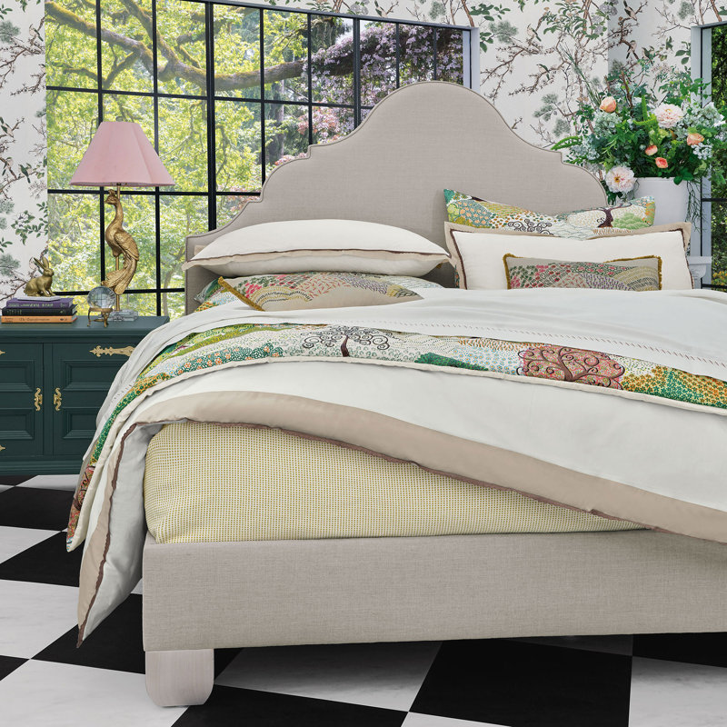 Ida Geometric Coverlet, California King Coverlet