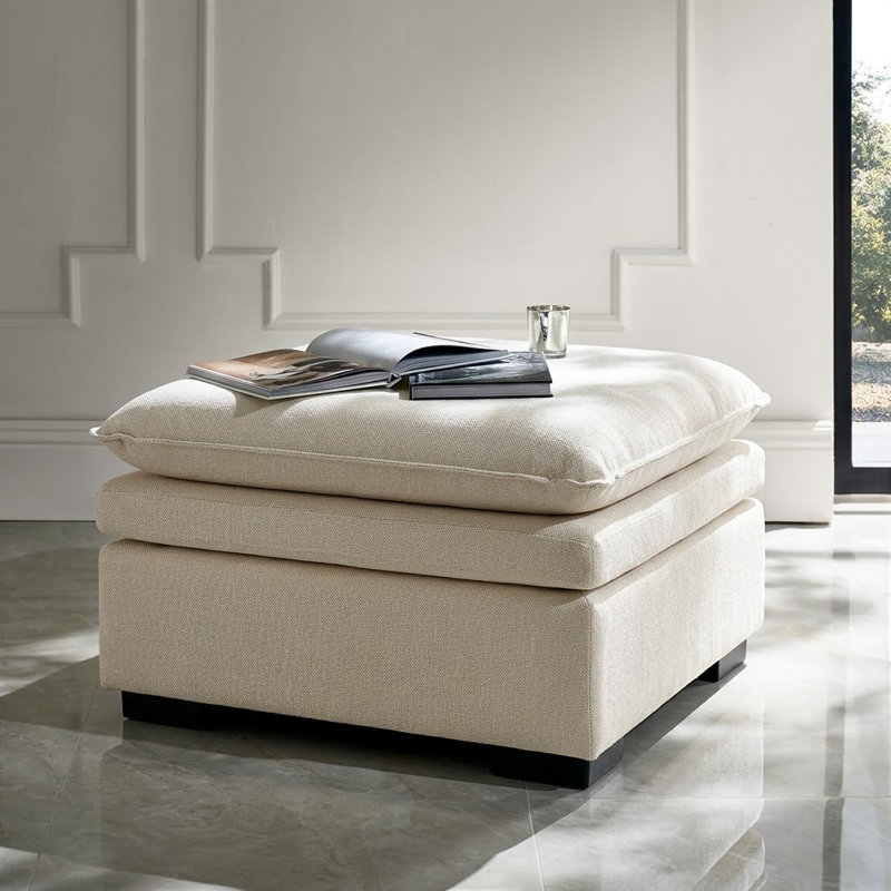 Modern Double-cushion Ottoman