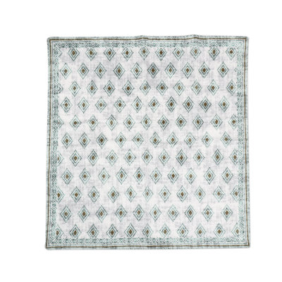 Bungalow Rose Handmade Sea Diamonds Cotton Table Linen Set (Set For 4)