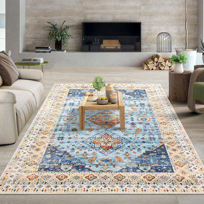 Tapis lavable à la machine 8 x 10 po Boho