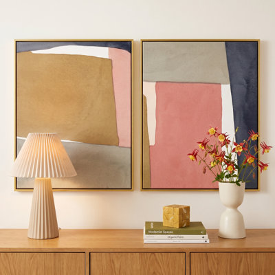 Natual Pink Set By Julia Balfour - Picture Frame Print on Paper