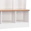 Arbre d'entrée large avec banc de rangement, armoire à chaussures minimaliste et 8 crochets pour les entrées, vestibule