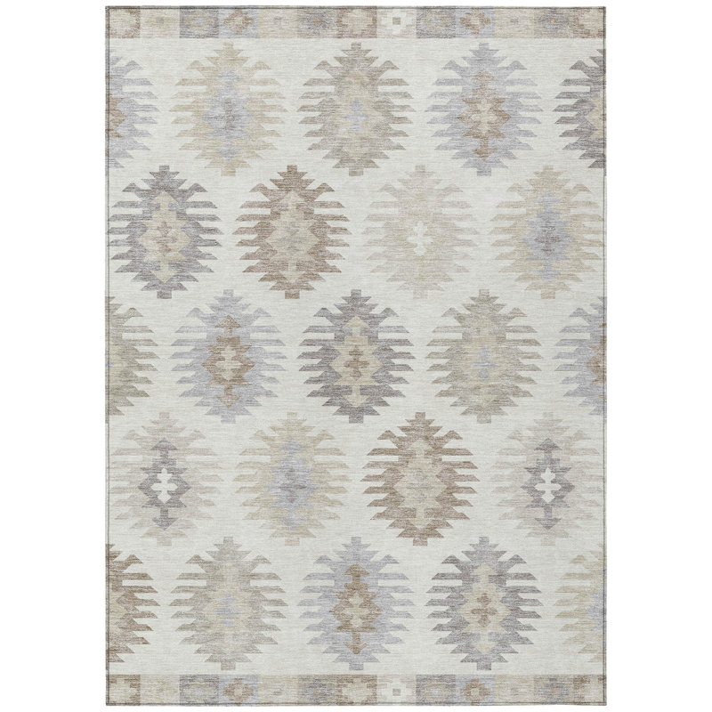 Tapis intérieur / extérieur 3 pi x 5 pi lavable Southwestern