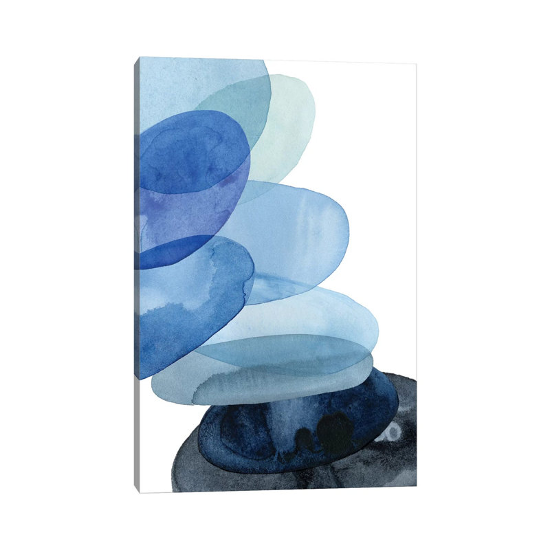 River Worn Pebbles II by Grace Popp - Wrapped Canvas Painting, 66.04 cm H x 45.72 cm W