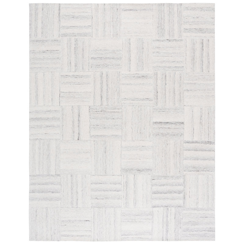 Paso 201 Hand Tufted Wool Pile Geometric Indoor Use Only Rug, Rectangle 8' x 10'