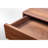 Wooden Nightstand Frank - Walnut Wood, Matte Lacquer Finish