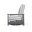 Chaise berçante pivotante cachée en polymère Leeward-98712634-98358842