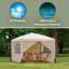  3m x 3m Metal Pop-up Gazebo