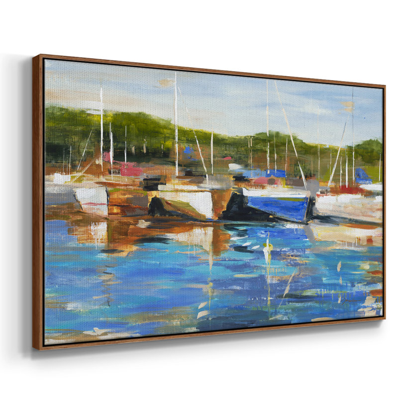 Safe Harbor, reproduction d'art sur toile, H 25 po x l 37 po x P 2 po, Argent
