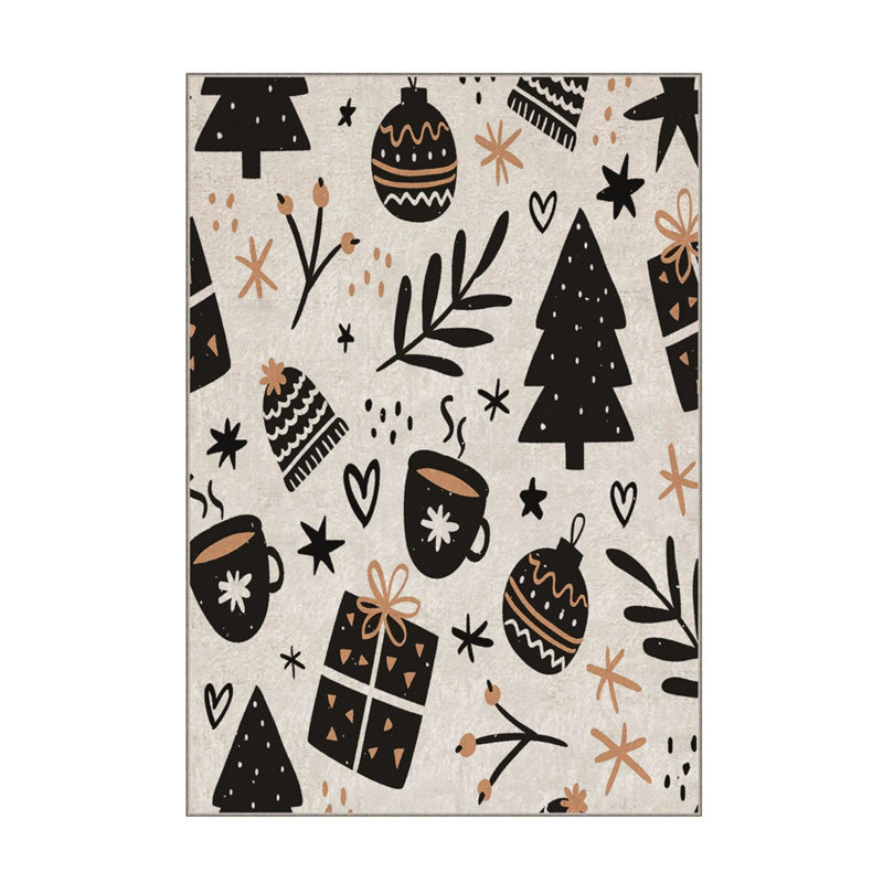 Luxurious Velvet Area Rug, 3.3 x 4.6 ft, 100% Polyester, 740 g/m² | Non-Slip Dot Underside, Laminated Sponge for Comfort | Easy Clean, Machine Washable at 86°F | Perfect for Living Room, Bedroom, and Home Decor